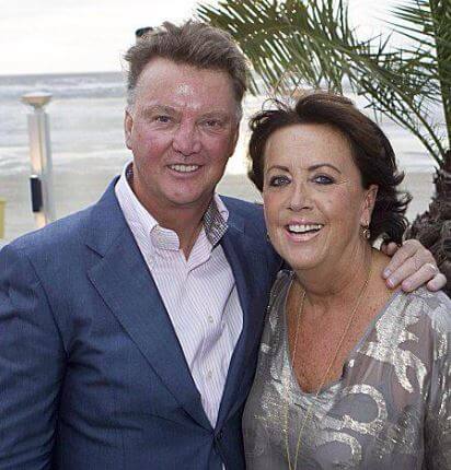 Truus van Gaal with her husband Louis van Gaal.